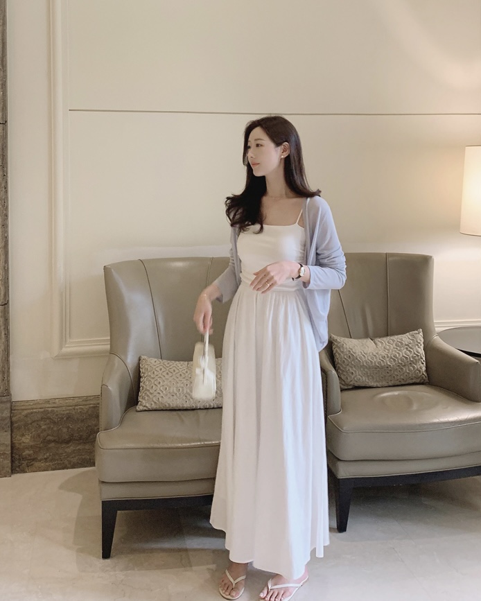 MAYBE&CO東大門㊣代購女士新品休閑職業針織衫絲綢開衫MAYBE&CO針織衫