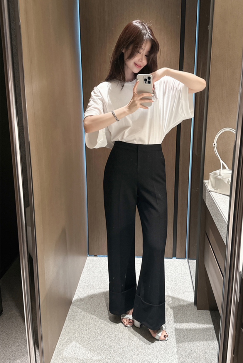 LE-PPL韓國直郵㊣女士新品25春夏人氣真品熱賣休閑正裝褲西褲LE-PPL正裝褲/西褲