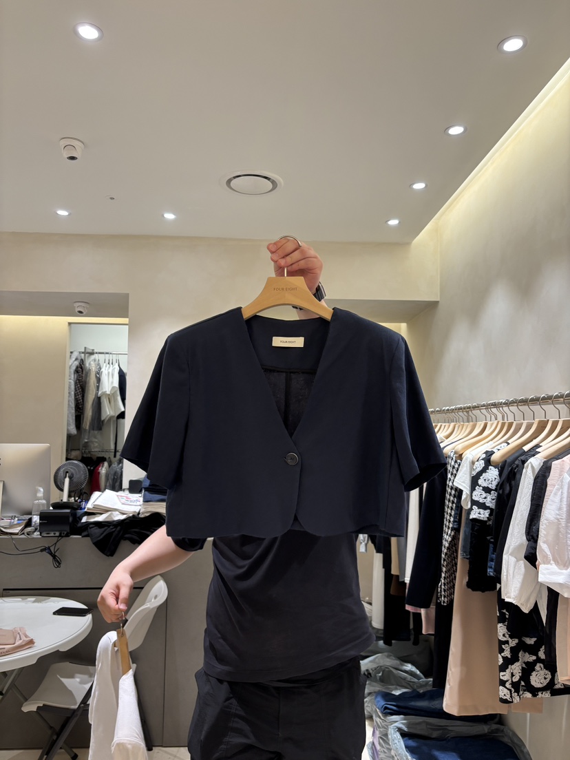FOUREIGHT東大門㊣直郵女裝新品推薦25春夏真品職業熱賣夾克FOUR EIGHT夾克圖色2