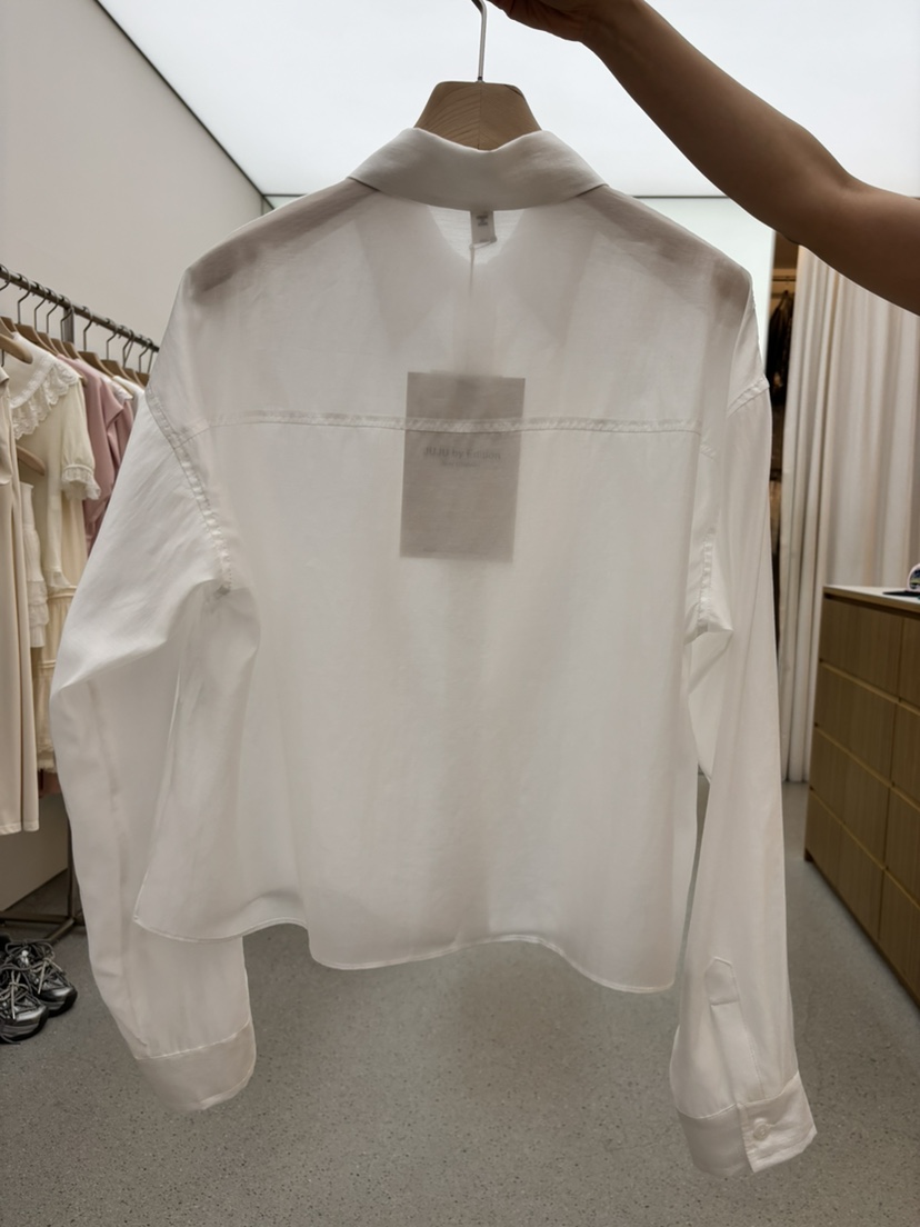 JUJU韓國代購㊣女裝新品真品職業時尚人氣25春夏襯衫蕾絲衫絲綢JUJU襯衫/蕾絲衫