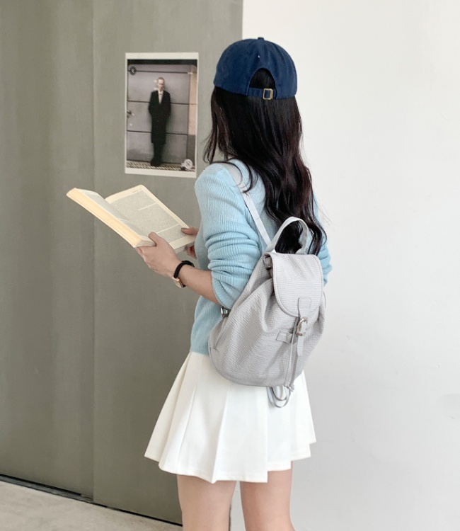 POSH BLUE東大門㊣實拍女士新品熱賣推薦真品雙肩背包棉質POSH BLUE雙肩背包圖色3