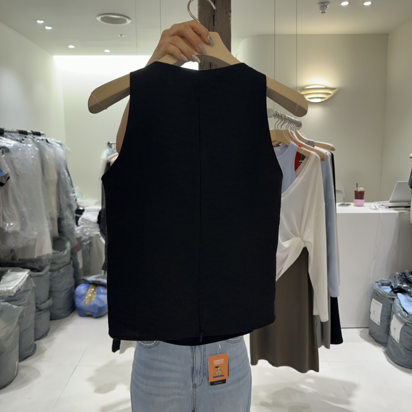 AVECNOUS東大門㊣直郵女士新品休閑熱賣職業25春夏吊帶背心AVECNOUS吊帶/背心