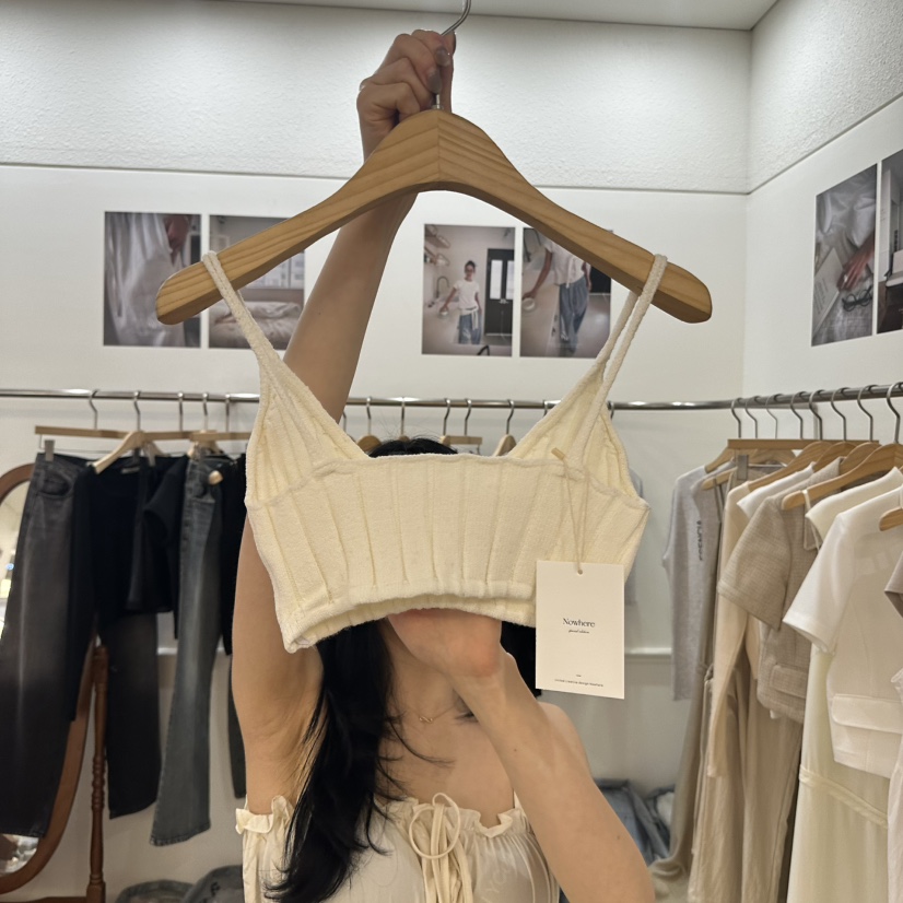 NOWHERE東大門㊣代購女士新品熱賣真品休閑吊帶背心不含內搭NOWHERE吊帶/背心