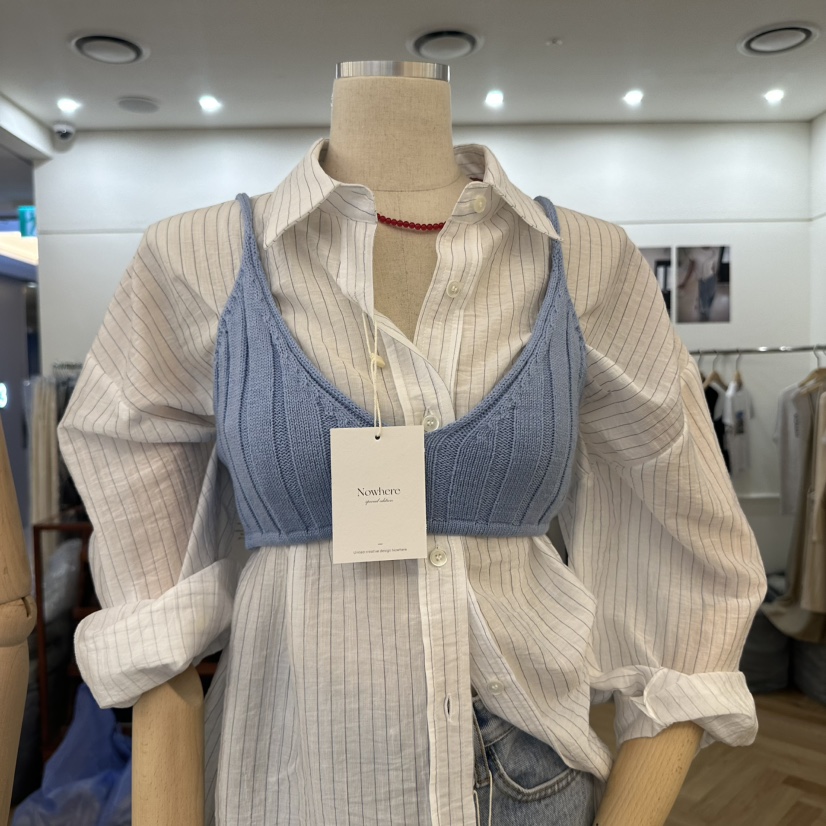 NOWHERE東大門㊣代購女士新品熱賣真品休閑吊帶背心不含內搭NOWHERE吊帶/背心圖色2