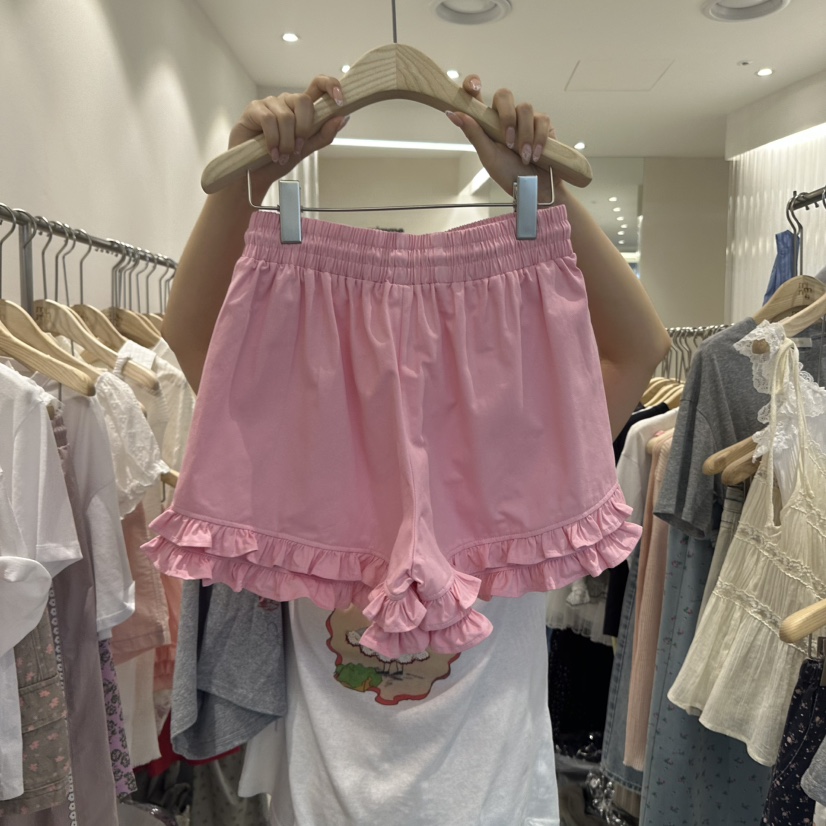 MIMME韓國代購㊣女士新款熱賣真品25春夏休閑職業短褲荷葉邊MIMME短褲