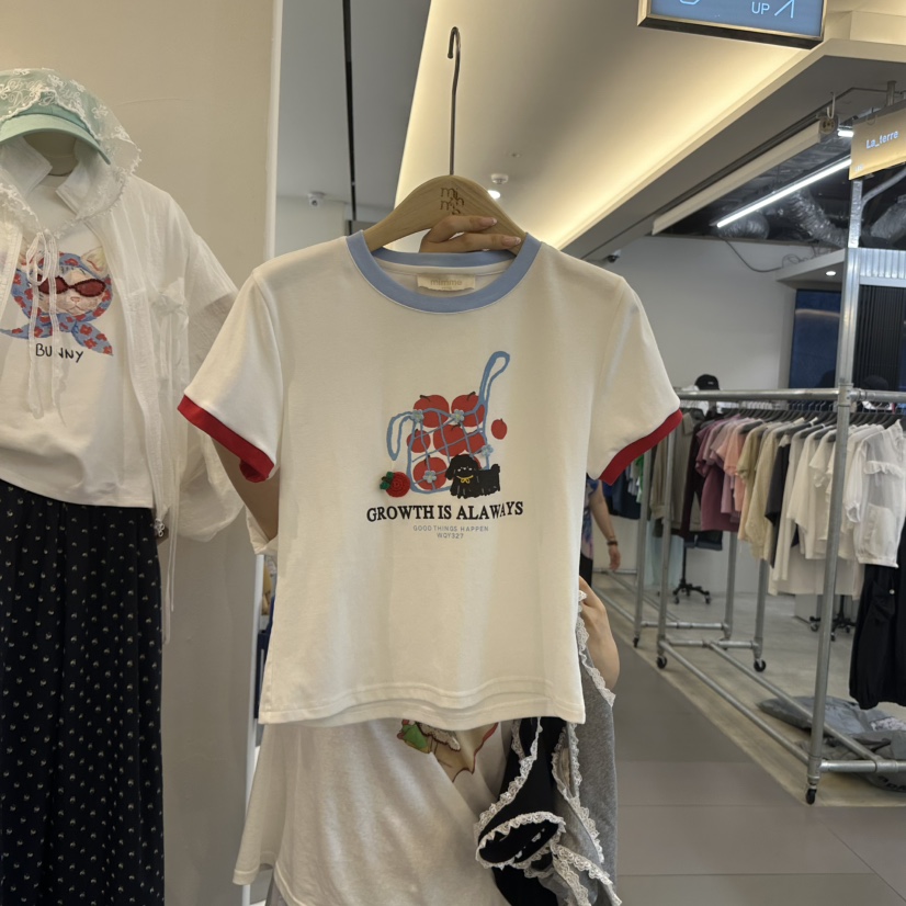 MIMME東大門㊣直郵女裝新品熱賣休閑人氣真品時尚職業推薦T恤MIMMET恤圖色2