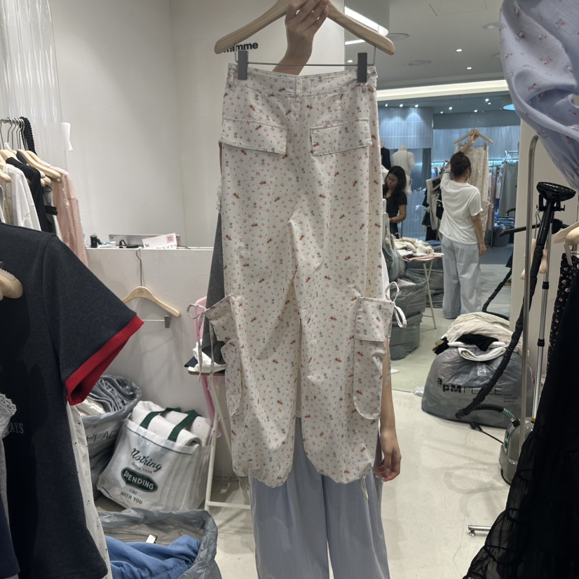 MIMME韓國代購㊣女裝新款休閑時尚熱賣25春夏人氣休閑褲口袋MIMME休閑褲