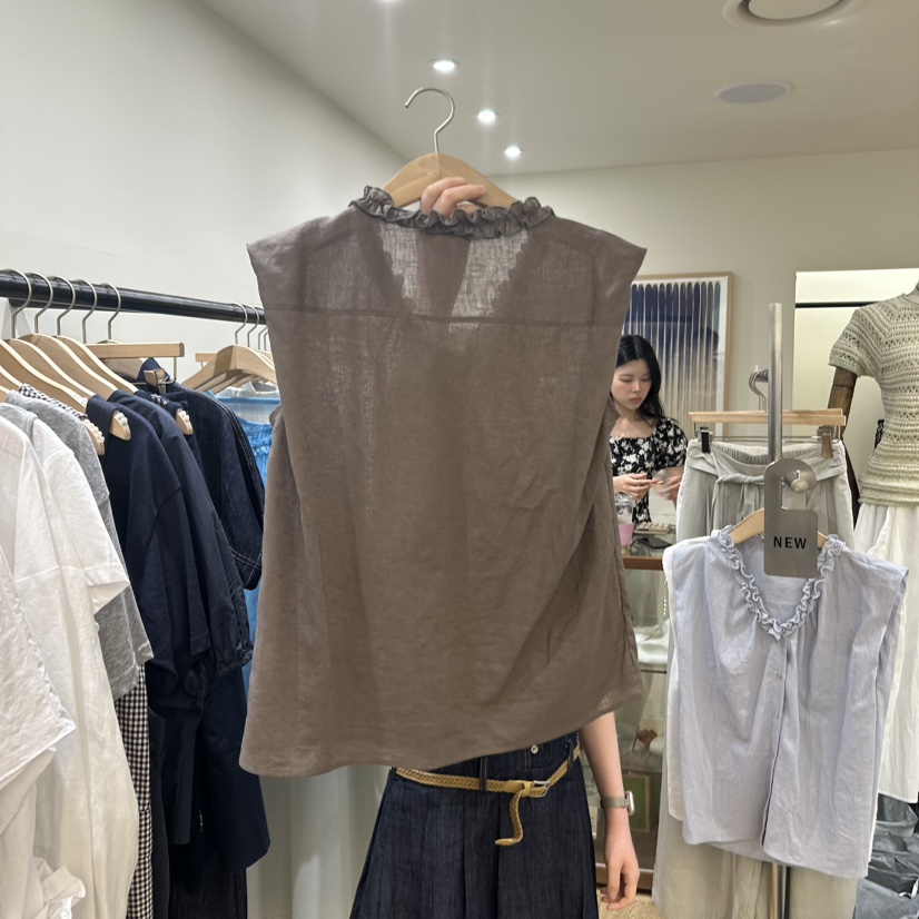 WINSOME東大門㊣直郵女士新款真品25春夏時尚推薦吊帶背心亞麻WINSOME吊帶/背心