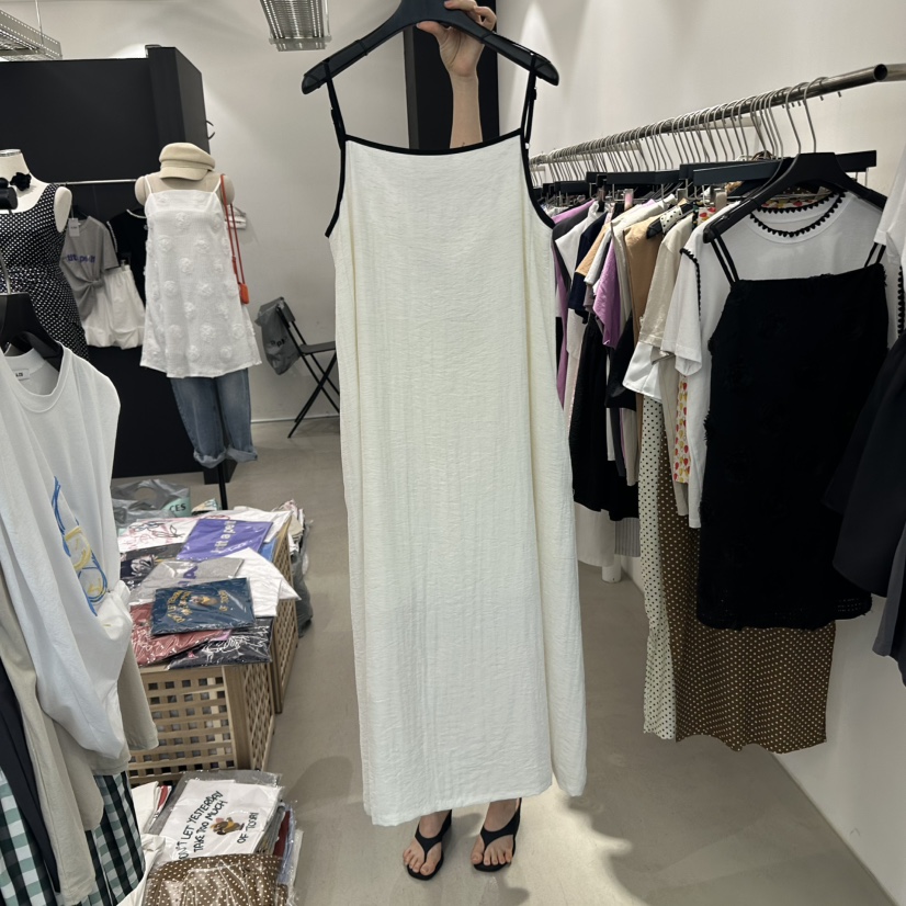 A.CES東大門㊣實拍女裝新品時尚人氣推薦職業25春夏連衣裙亞麻A.CES連衣裙