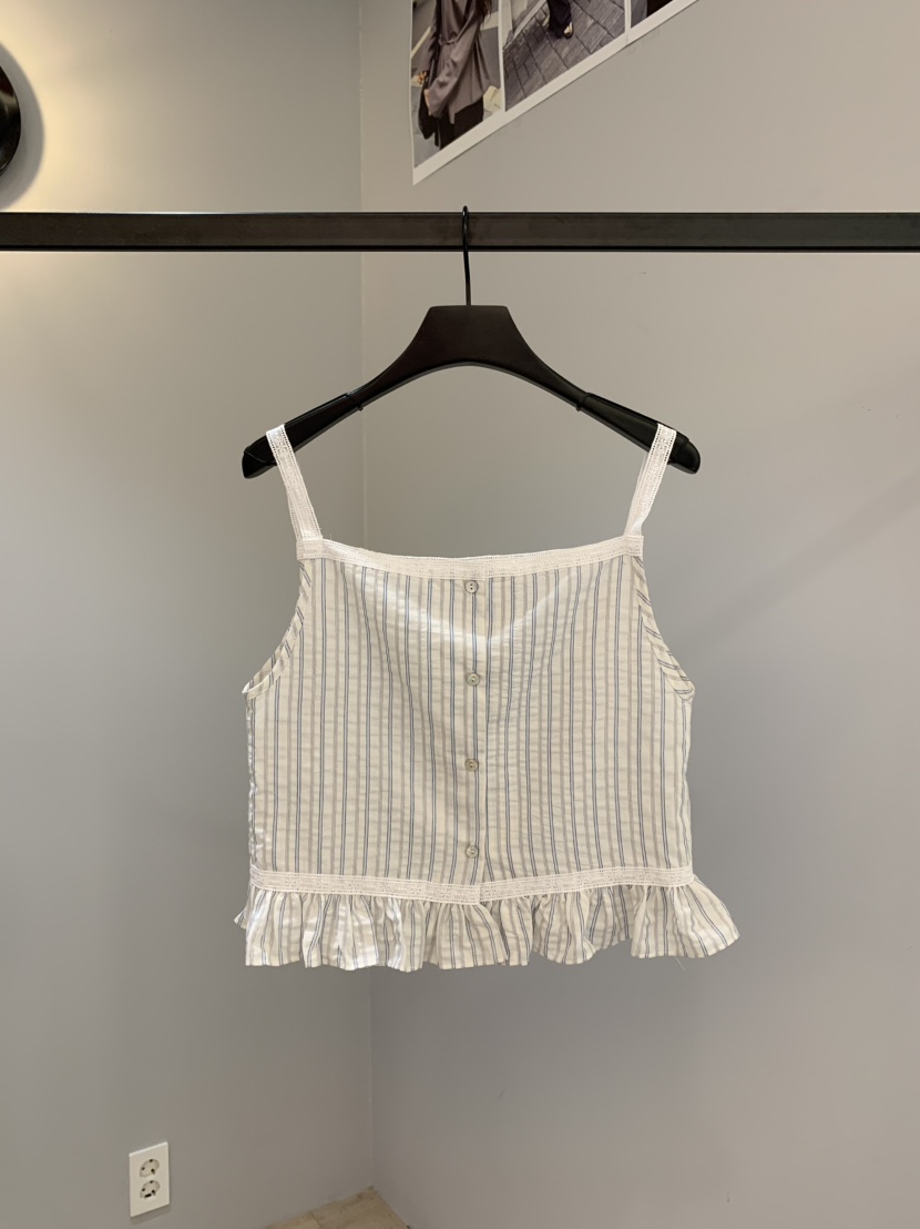 SOFTNESS韓國直郵㊣女士新款休閑人氣熱賣25春夏吊帶背心條紋Softness/Cosmic吊帶/背心