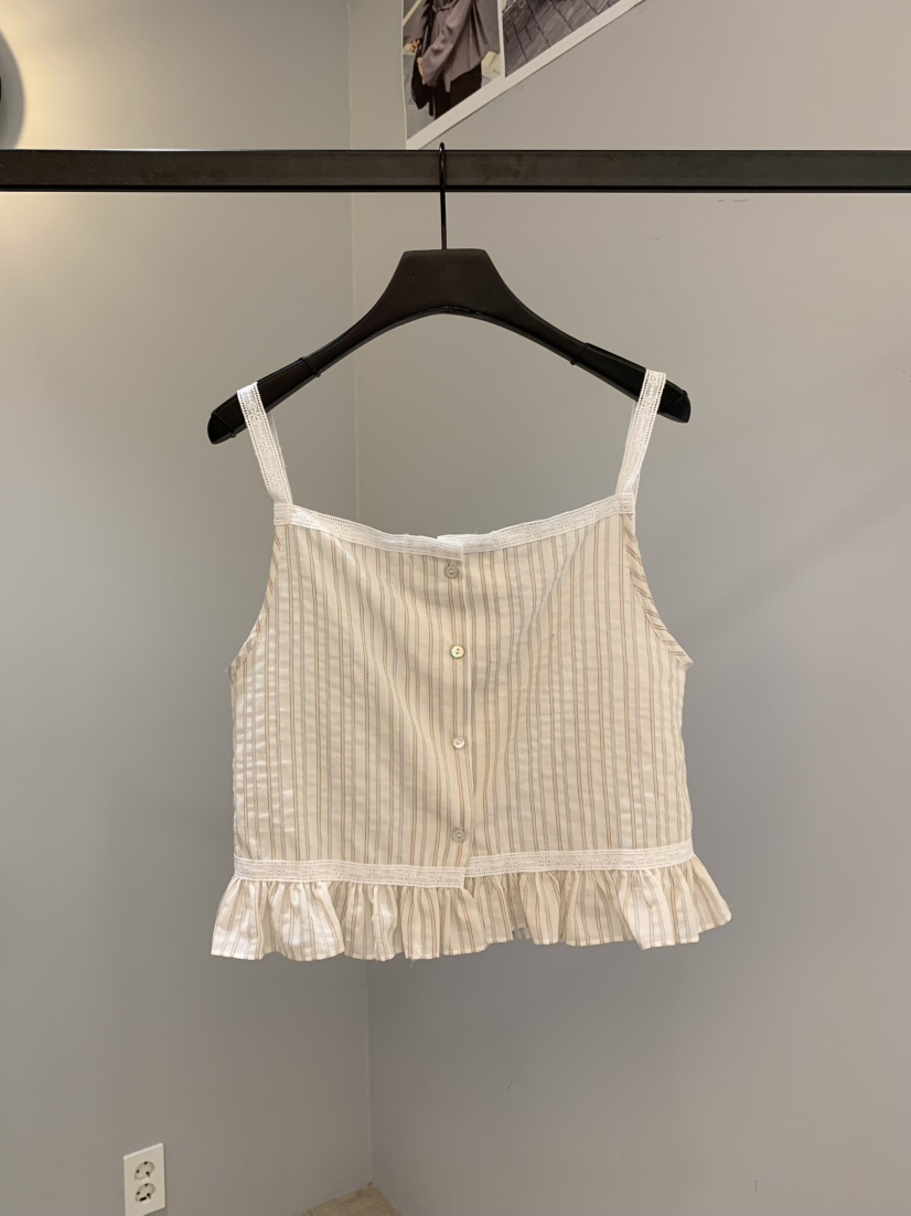 SOFTNESS韓國直郵㊣女士新款休閑人氣熱賣25春夏吊帶背心條紋Softness/Cosmic吊帶/背心
