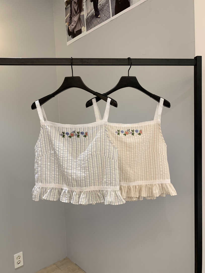 SOFTNESS韓國直郵㊣女士新款休閑人氣熱賣25春夏吊帶背心條紋Softness/Cosmic吊帶/背心