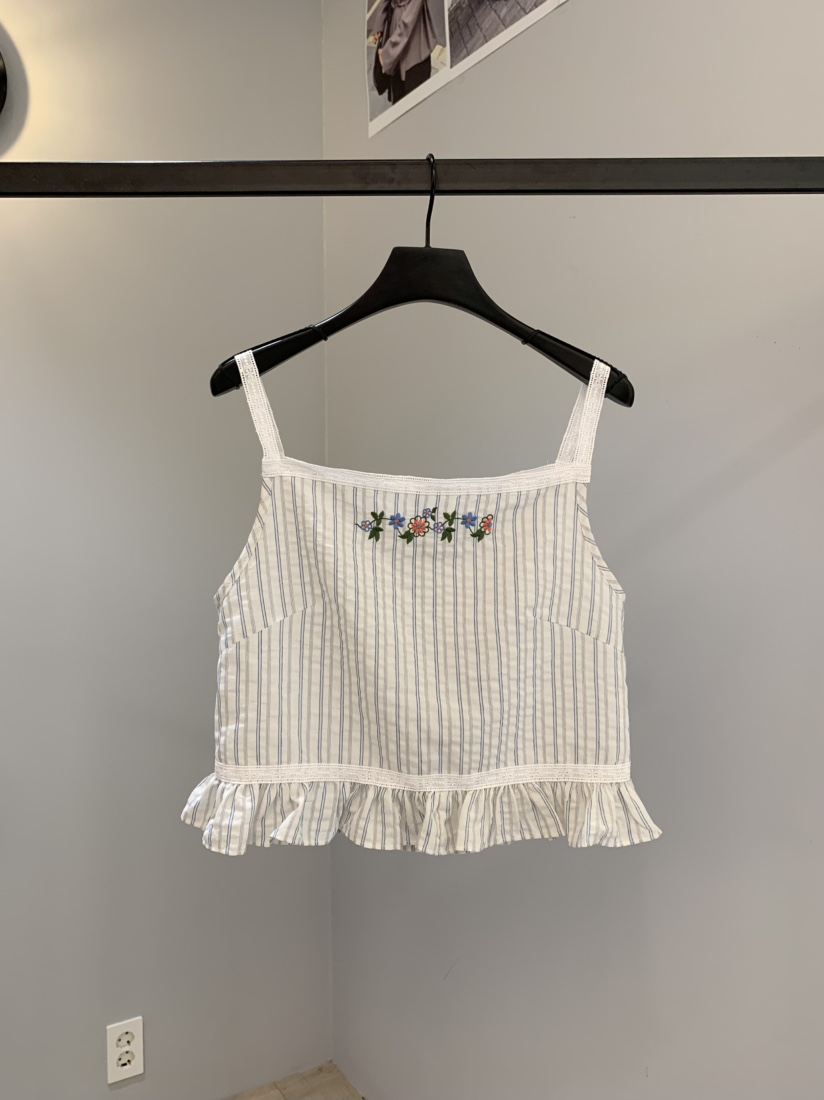 SOFTNESS韓國直郵㊣女士新款休閑人氣熱賣25春夏吊帶背心條紋Softness/Cosmic吊帶/背心圖色2