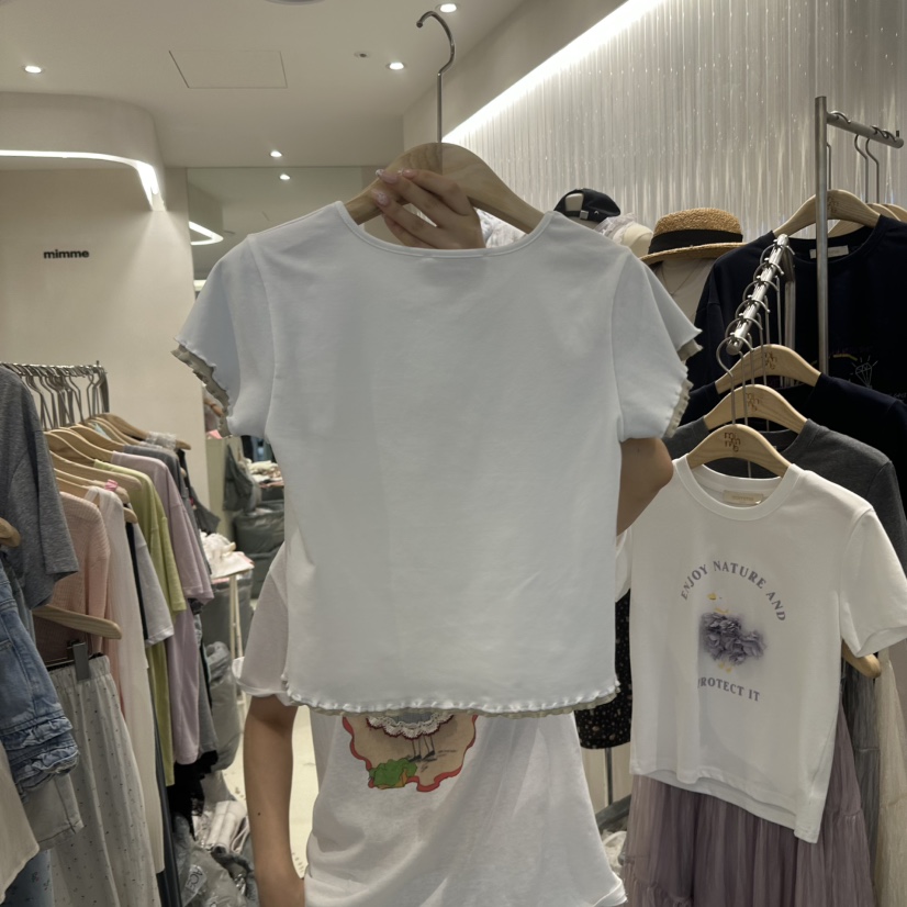 MIMME韓國直郵㊣女裝新款真品25春夏人氣休閑時尚推薦職業T恤MIMMET恤