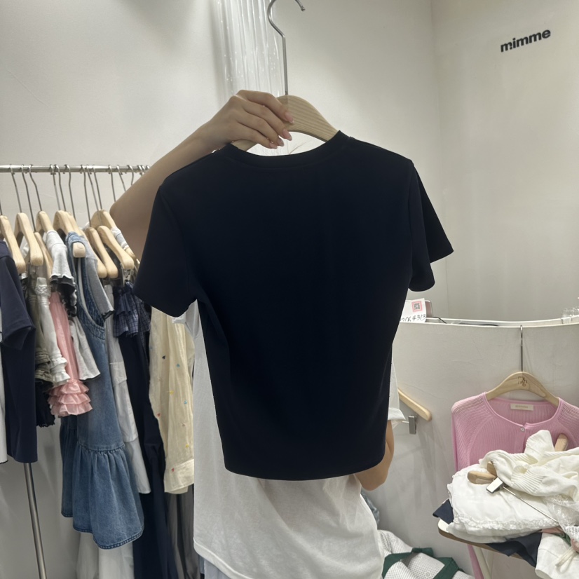 MIMME韓國代購㊣女士新品時尚休閑推薦人氣職業真品25春夏T恤MIMMET恤