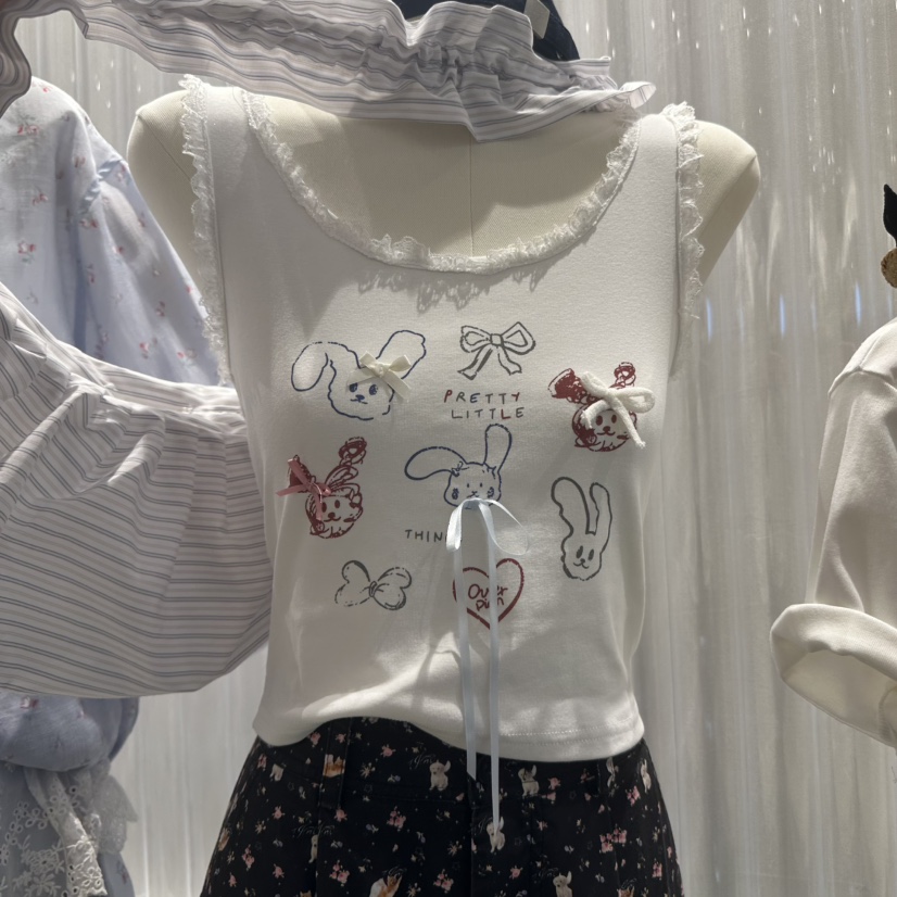 MIMME東大門㊣直郵女裝新品真品職業推薦25春夏吊帶背心兔子MIMME吊帶/背心