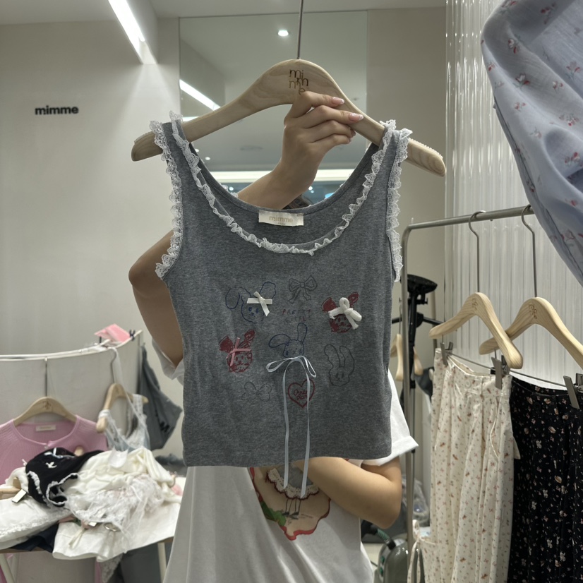 MIMME東大門㊣直郵女裝新品真品職業推薦25春夏吊帶背心兔子MIMME吊帶/背心圖色2