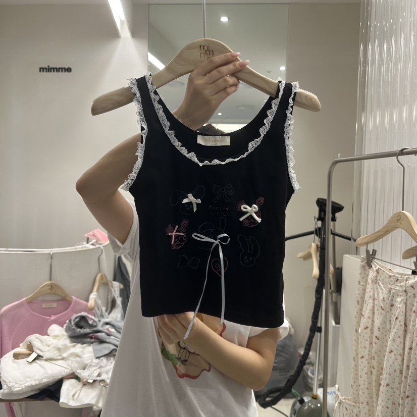 MIMME東大門㊣直郵女裝新品真品職業推薦25春夏吊帶背心兔子MIMME吊帶/背心圖色3