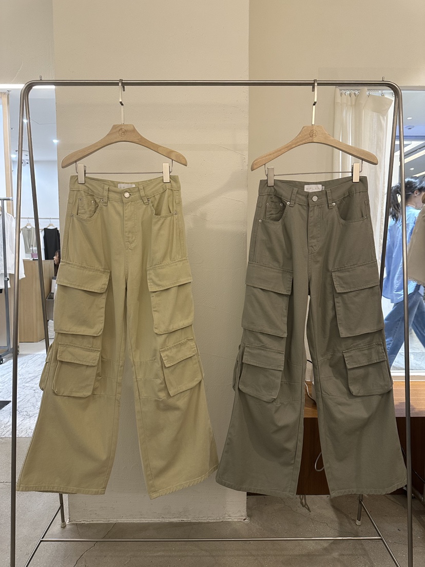 BPLAN東大門㊣實拍女裝新品推薦休閑時尚人氣熱賣休閑褲工裝褲BPLAN休閑褲
