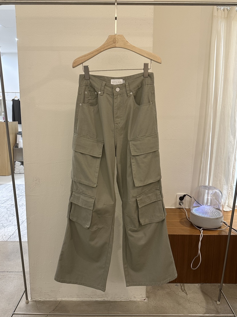BPLAN東大門㊣實拍女裝新品推薦休閑時尚人氣熱賣休閑褲工裝褲BPLAN休閑褲圖色2