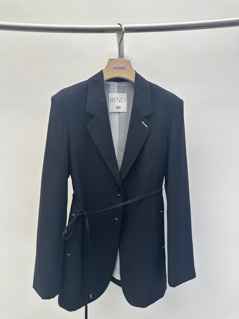 WIDA-P東大門㊣直郵女裝新品25春夏推薦職業人氣夾克含腰繩WIDA/RENEJ夾克圖色3