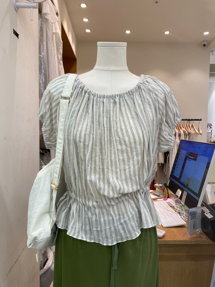 TORRE韓國直郵㊣女士新品休閑25春夏職業時尚熱賣襯衫蕾絲衫TORRE襯衫/蕾絲衫圖色2