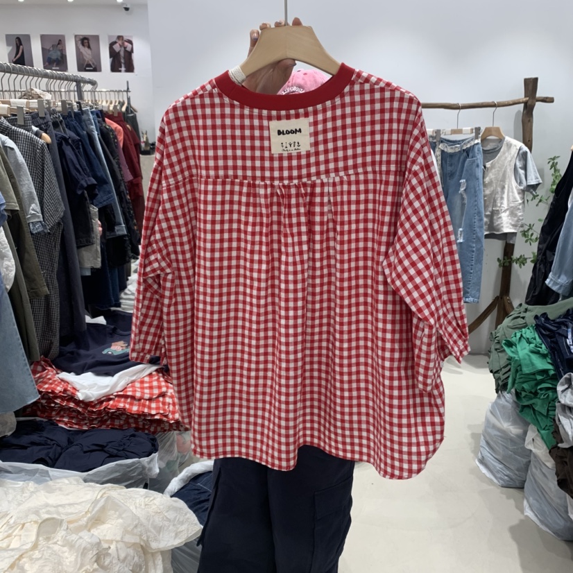 BLOOM東大門㊣代購女士新品25春夏時尚熱賣真品人氣襯衫蕾絲衫BLOOM-S襯衫/蕾絲衫