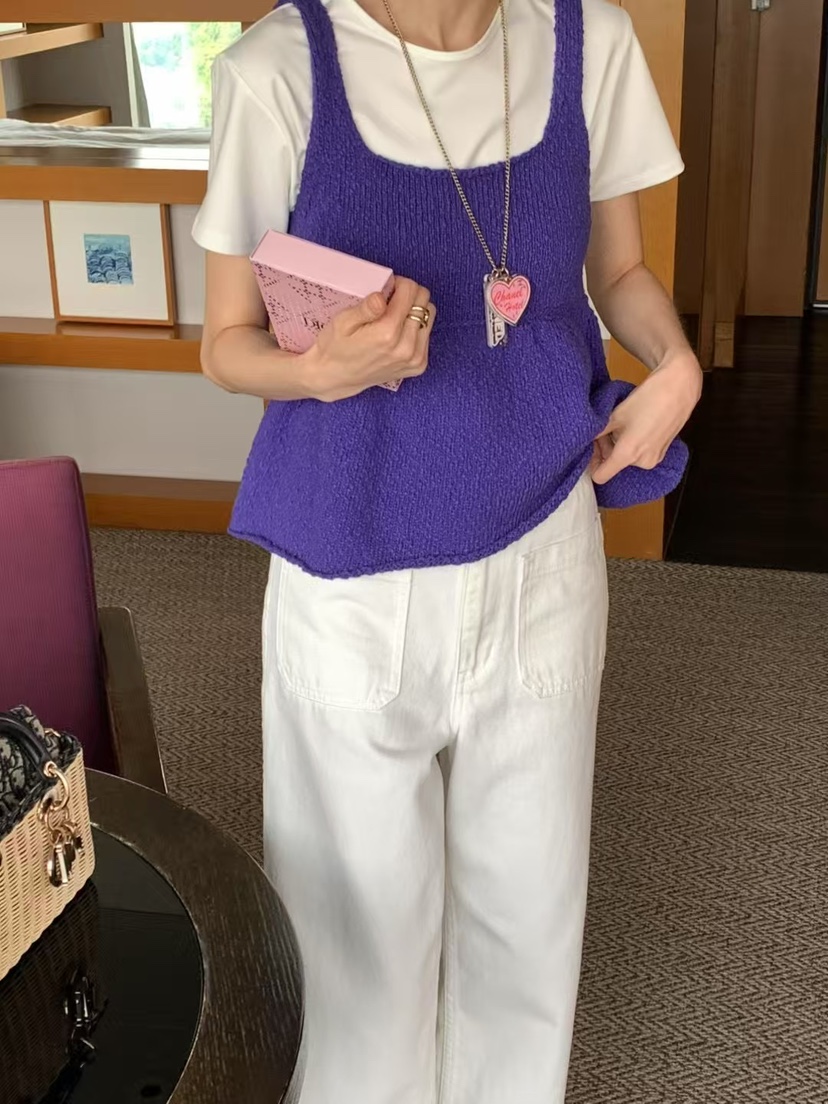 PRIVIE韓國代購㊣女裝新款職業時尚25春夏休閑熱賣吊帶背心PRIVIE吊帶/背心圖色2