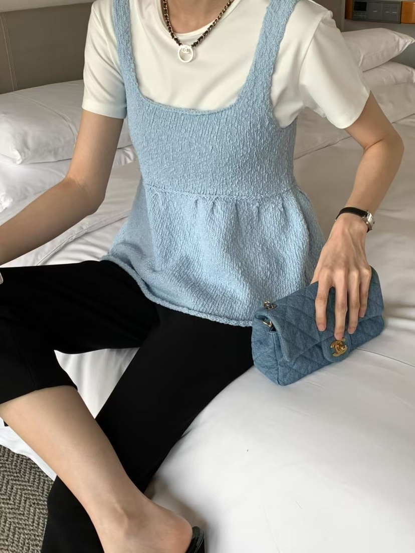 PRIVIE韓國代購㊣女裝新款職業時尚25春夏休閑熱賣吊帶背心PRIVIE吊帶/背心圖色4