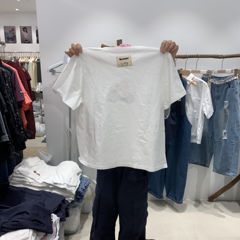 BLOOM韓國代購㊣女士新品熱賣人氣25春夏真品時尚休閑推薦T恤BLOOM-ST恤