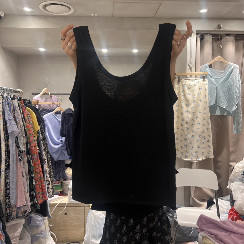 LOGROAD東大門㊣實拍女裝新款熱賣25春夏職業推薦休閑吊帶背心LOG ROAD吊帶/背心圖色2