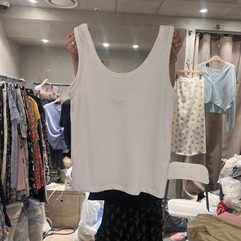 LOGROAD東大門㊣實拍女裝新款熱賣25春夏職業推薦休閑吊帶背心LOG ROAD吊帶/背心圖色4