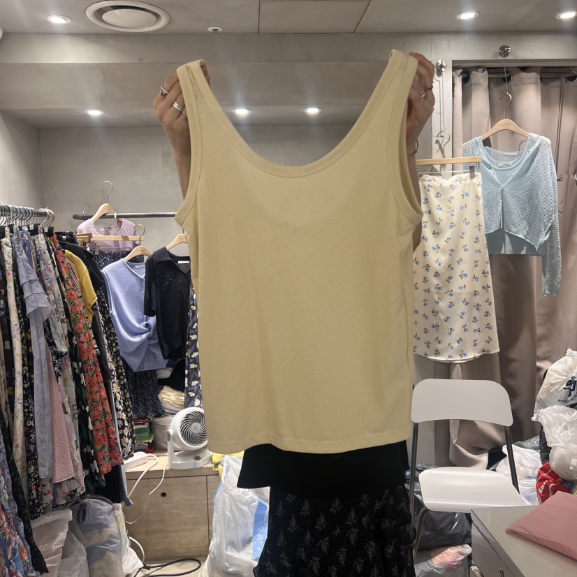 LOGROAD東大門㊣實拍女裝新款熱賣25春夏職業推薦休閑吊帶背心LOG ROAD吊帶/背心圖色5