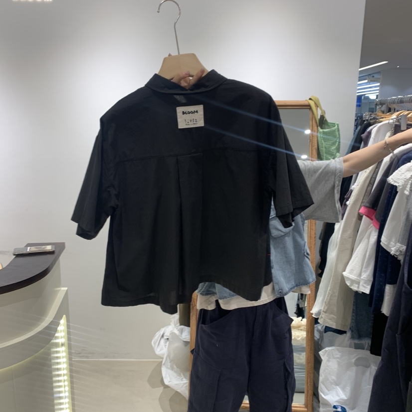 BLOOM東大門㊣代購女裝新品休閑職業25春夏真品時尚襯衫蕾絲衫BLOOM-S襯衫/蕾絲衫