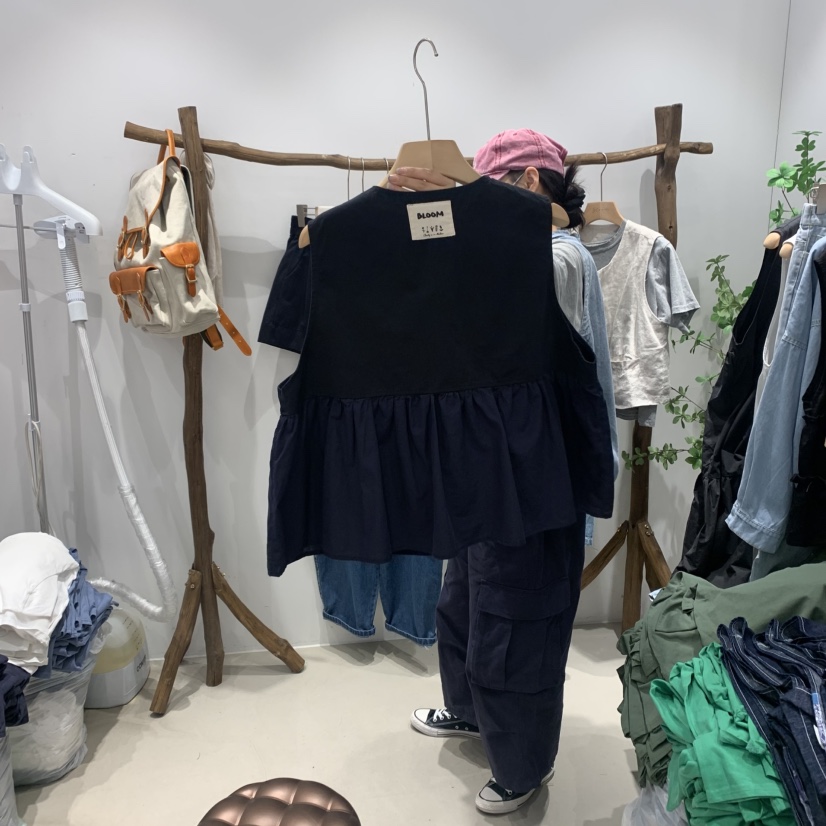 BLOOM韓國代購㊣女士新品人氣職業休閑真品推薦熱賣25春夏馬甲BLOOM-S馬甲
