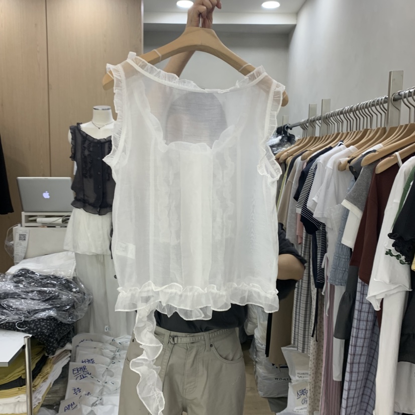 VILLABUTTON東大門㊣實拍女裝新款職業25春夏熱賣時尚吊帶背心VILLABUTTON吊帶/背心