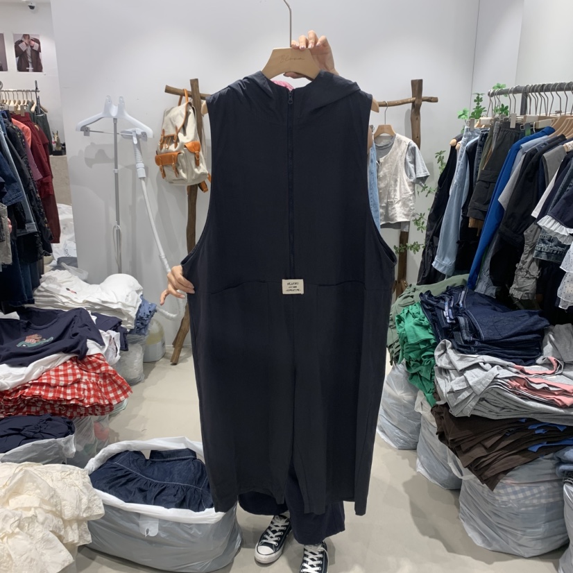 BLOOM東大門㊣代購女裝新品真品休閑職業時尚連體褲連帽衫拉鏈BLOOM-S連體褲圖色2