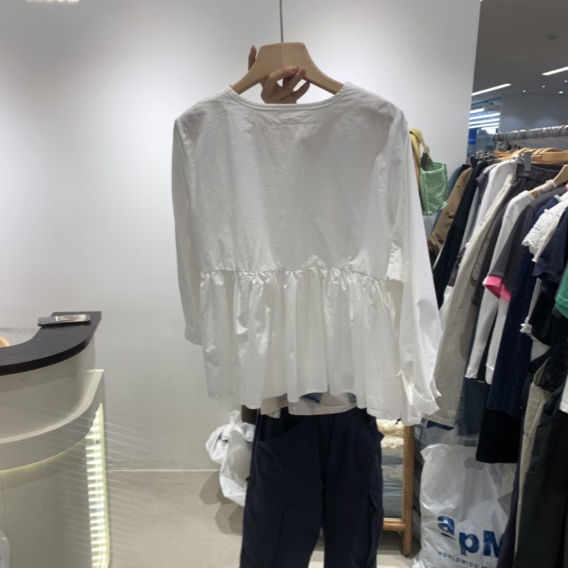 BLOOM東大門㊣代購女士新品時尚真品25春夏推薦職業襯衫蕾絲衫BLOOM-S襯衫/蕾絲衫