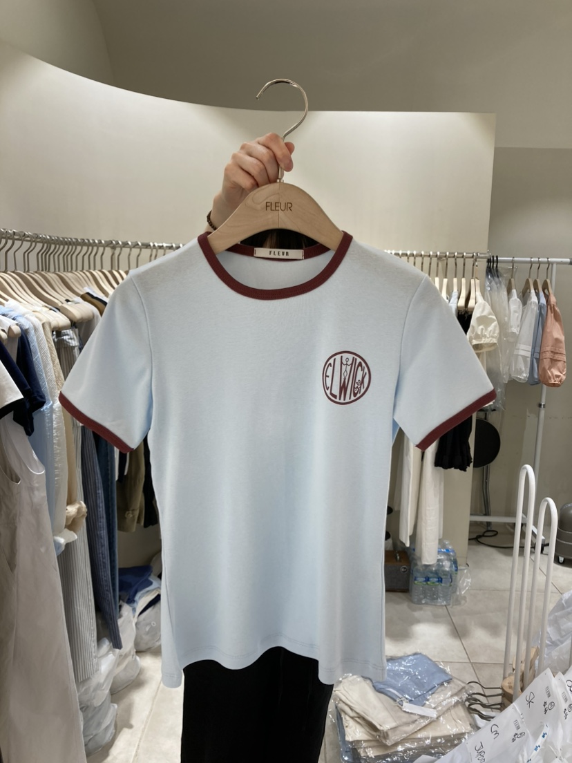 FLEUR-P韓國代購㊣女士新品25春夏熱賣時尚推薦人氣真品T恤FLEURT恤