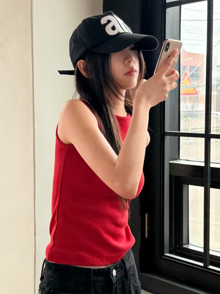 A.VER東大門㊣實拍女裝新款推薦職業熱賣人氣時尚吊帶背心A.VER吊帶/背心