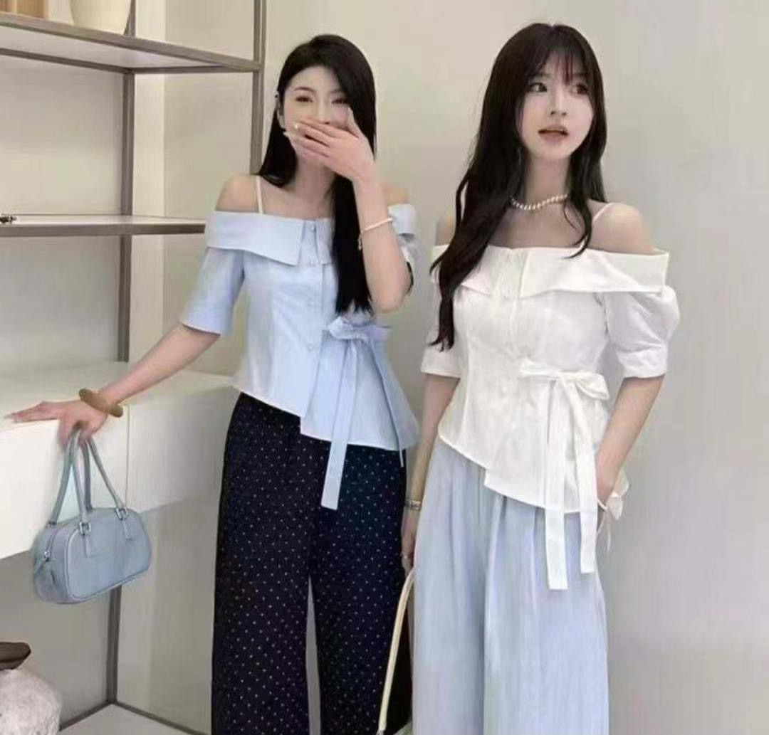 AIRPLANE東大門㊣實拍女裝新品人氣25春夏時尚熱賣襯衫蕾絲衫AIRPLANE襯衫/蕾絲衫