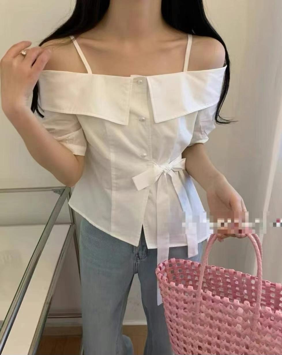 AIRPLANE東大門㊣實拍女裝新品人氣25春夏時尚熱賣襯衫蕾絲衫AIRPLANE襯衫/蕾絲衫
