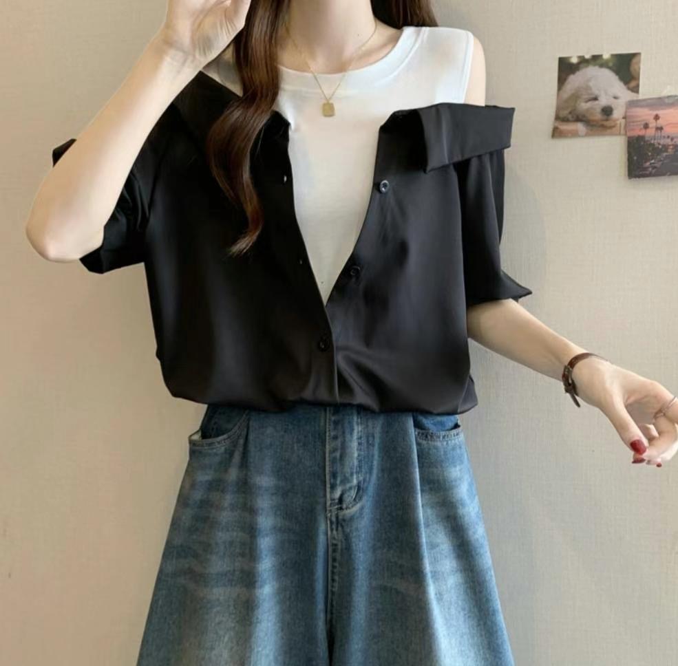 AIRPLANE東大門㊣實拍女士新品25春夏休閑熱賣真品襯衫蕾絲衫AIRPLANE襯衫/蕾絲衫
