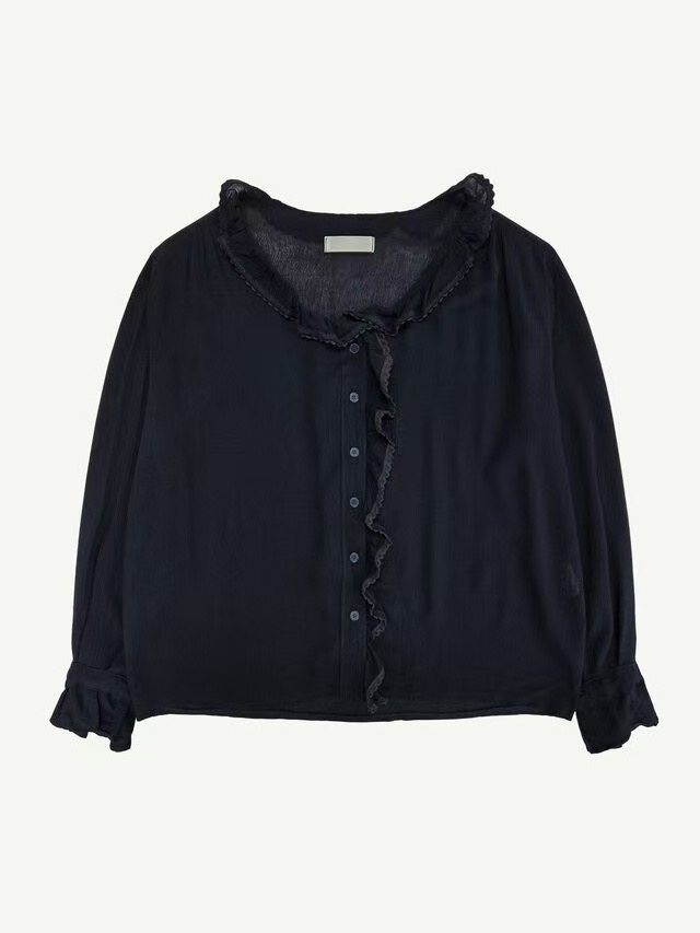 A.VER東大門㊣實拍女士新款真品25春夏休閑熱賣襯衫蕾絲衫A.VER襯衫/蕾絲衫