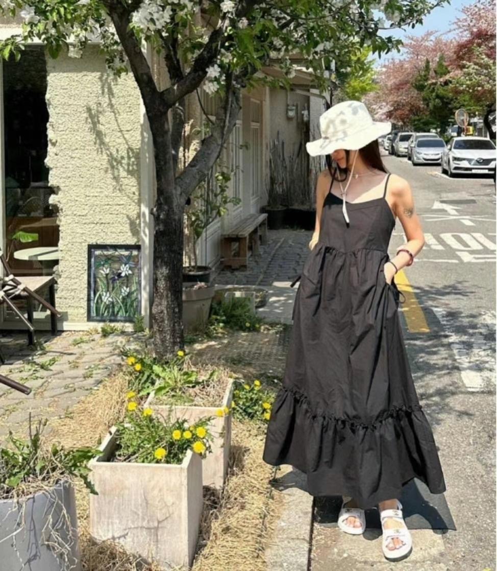 AIRPLANE韓國代購㊣女裝新款職業真品25春夏時尚人氣連衣裙AIRPLANE連衣裙圖色2