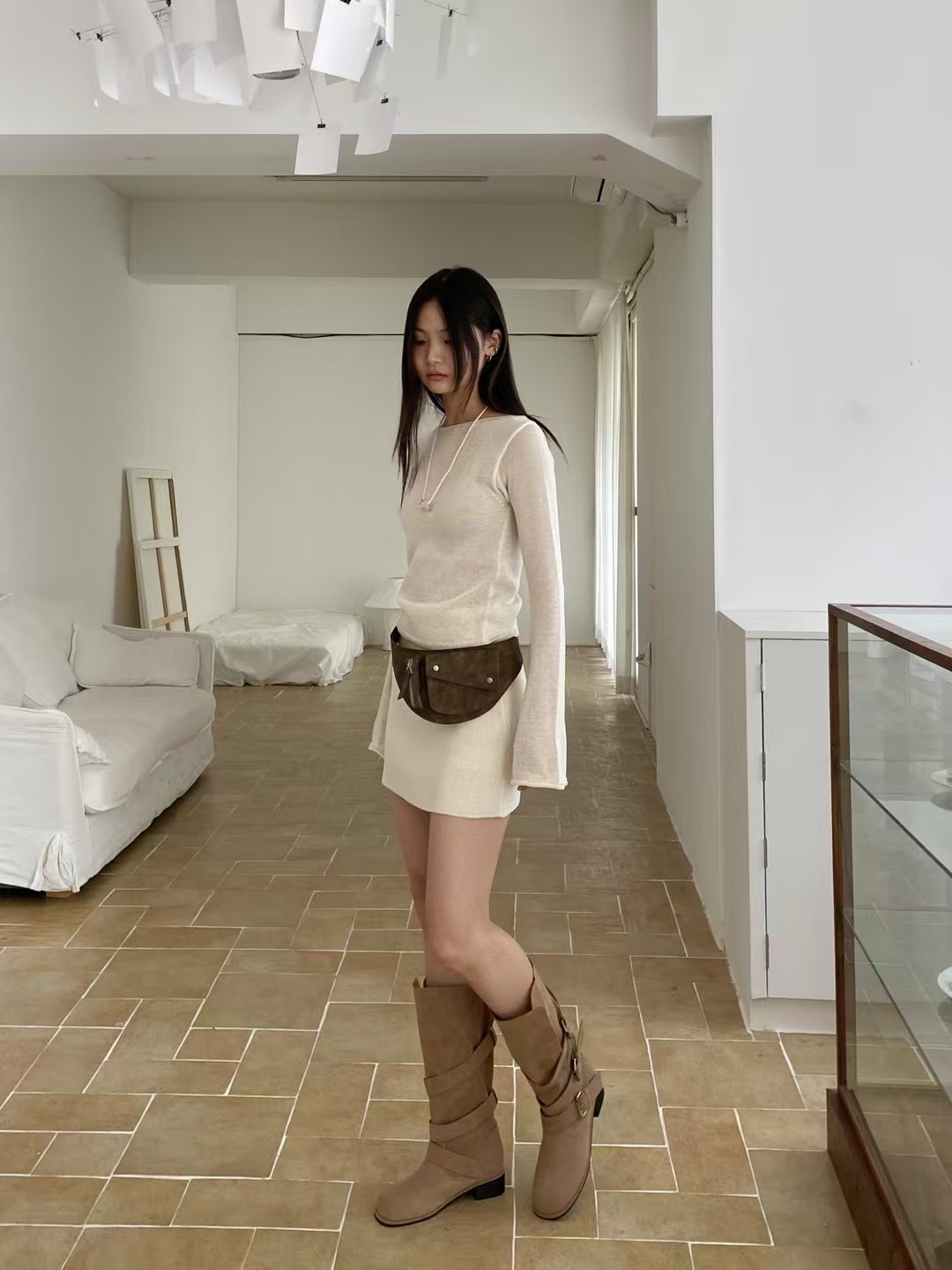 AUTHENTIC-OT東大門㊣代購女士新款25春夏真品套裝不含腰帶AUTHENTIC套裝