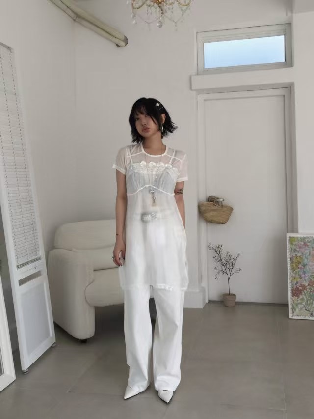 AUTHENTIC-OT韓國代購㊣女士新品25春夏熱賣推薦真品連衣裙AUTHENTIC連衣裙