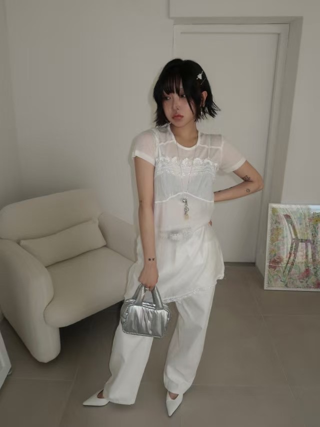AUTHENTIC-OT韓國代購㊣女士新品25春夏熱賣推薦真品連衣裙AUTHENTIC連衣裙