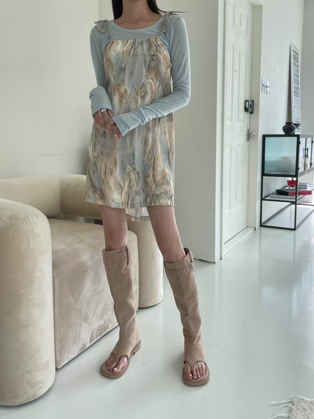 AUTHENTIC-OT東大門㊣實拍女士新品真品推薦時尚熱賣連衣裙AUTHENTIC連衣裙