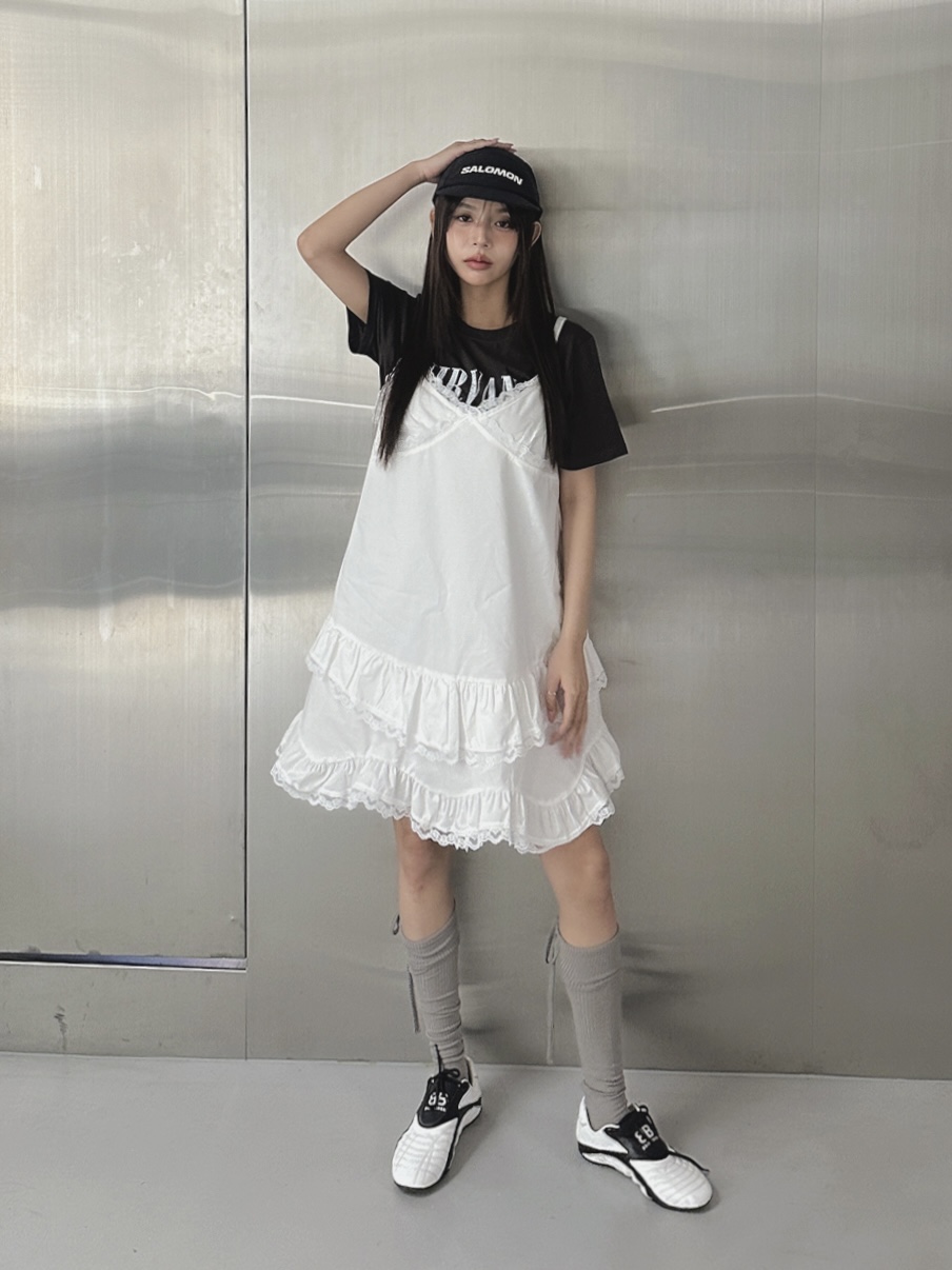 LIVE AID-P東大門㊣代購女士新品休閑職業連衣裙不含內搭LIVE AID連衣裙